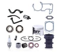 Kit collettore filtro olio, anello pistone con alesaggio grande da 54 mm e 56 mm, cuscinetto tubo carburante, guarnizione adatto for motosega MS660 066 MS 660(4mm Piston Full kit)