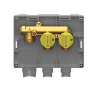 KIT COLLETTORE GAS K2.2 MULTI Int 2 VIE TC 1" 3/4" Valvole Rubinetti Sfera Gas