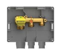 KIT COLLETTORE GAS K2.3 MONO INT 2 VIE TC 1" 3/4" Valvole Rubinetti Sfera Gas