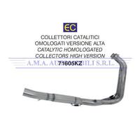 71605KZ - Collettore Scarico Arrow Catalitico Yamaha MT-07 / Tracer 700