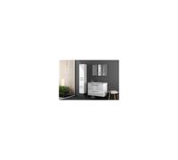 Kit colonna bagno aruba 2 ante sosp. bianco