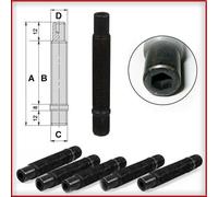 KIT Colonnette Prigionieri a Brugola per mozzo auto M12x1,5 lungh. 75mm 16 Pezzi