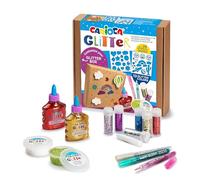 Carioca Kit colori Glitter Creator Box 39 pz 2 stencil con varie forme