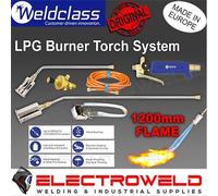 Kit combinato bruciatore GPL Weldclass Platinum LT40 2 x torcia di soffiaggi...