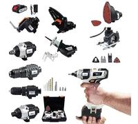 Kit combinato di utensili elettrici, trapano avvitatore a batteria senza spazzole e sega alternativa, include una batteria, versatile ed efficiente per tutti i tuoi progetti fai da te