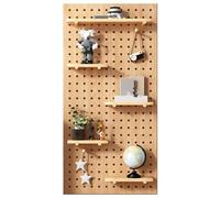 Kit combinato per pannelli forati, espositore da parete con piccoli bastoncini di legno per l'organizzazione del garage e soluzioni di archiviazione