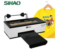 Kit combinato stampante e forno SIHAO A3 L1800 DTF, pressa di calore con pellicola di trasferimento DTF per t-shirt/vestiti/felpe con cappuccio/scarpe stampa personalizzata