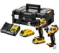 Kit combinato trapano e avvitatore a impulsi DEWALT 18V DCK2060L2T (DCD778+DCF78