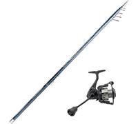 Kit Combo Canna Teleregolabile 7 Metri + Mulinello 3000 Trota Torrente Carbonio da Pesca al Tocco 7Mt