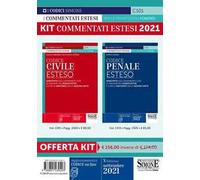 Kit Commentati Estesi 2021: Codice Civile Esteso-Codice Penale Esteso. Annotati esclusivamente con le massime significative e con le sentenze delle Sezioni Unite