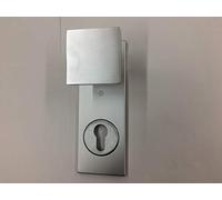 KIT COMO SECUREMME PLACC POMO QUADRO IN ALLUMINIO F1 SINGOLA PER PORTA BLINDATA Q8 FORO CILINDRO EUROPEO