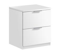 Kit Comodino 2 Cassetti 46 x 38 x 34 Bianco Fores Habitat