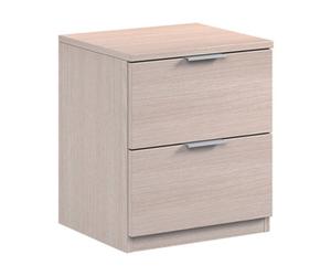 Kit Comodino 2 Cassetti 46 x 38 x 34 Rovere Chiaro Fores Habitat