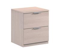 KIT COMODINO 2 CASSETTI 46X38X34 ROVERE CHIARO