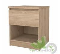 KIT COMODINO NAIA 1 CASSETTO + VANO 40X40X49,5 CM ROVERE CAMERA DA LETTO TVILUM