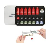 Kit comparatore per misuratori headspace - kit comparatore bullet | indicatore headspace per ricarica | e attrezzature per la ricarica di proiettili | Kit Bullet Comparator 14 inserti e 6