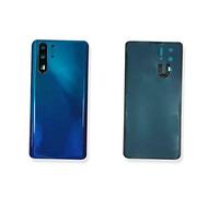 kit compatibile con HUAWEI P30 PRO VOG-L29 VOG-L09 VOG-L04 Ricambio Copri Batteria BLU coperchio guscio Vetro Posteriore Back Cover Retro Scocca + biadesivo adesivo + lente obbiettivo CAMERA
