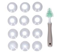 Kit Compatto di Inserti Flangiati per Pompa di Varie Dimensioni, Materiale Siliconico Sicuro per Neonati, Pulizia Manuale Gratuita per Uso Professionale