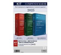Kit Compendi Maior 2025. Diritto civile + Diritto penale (parte generale) + Diritto amministrativo. Con aggiornamento online