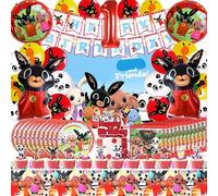 Kit Compleanno Bing 1 Anno, Palloncini Compleanno Bing 1 Anno, Stoviglie Per Feste di Compl eanno B ing, Bunny Sfondo Compl eanno, Tovaglia Bunny C ompleanno, Tema 1 C ompleanno B ing