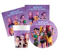 Kit Compleanno Tavola K-Pop Demon Hunters 16 persone (52 pezzi: 16 piatti 18cm,