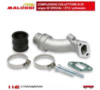 KIT COMPLESSIVO COLLETTORE MALOSSI ? 25 PER VESPA 50 SPECIAL ET3 PRIMAVERA 125 2