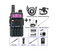 (Kit completi da 5 W) UV-5R Walkie Talkie Commutatore radio bidirezionale Ricevitore stazione VHF/UHF