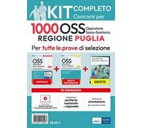 Kit completo 1000 OSS Regione Puglia. Operatore sanitario. Con video corso e software di simulazione