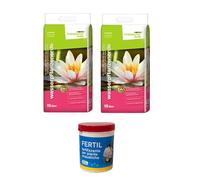 Kit completo 2 sacchi di terriccio + 1 Fertilizzante per piante acquatiche
