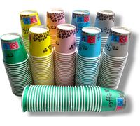 Kit Completo 200 Bicchierini Di Carta Da Caffè 66 Ml Bio Compatibili in Carta Te