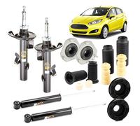 KIT COMPLETO 4 AMMORTIZZATORI FORD FIESTA VI + SUPPORTI CUSCINETTI TAMPONI
