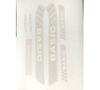 kit completo ADESIVI GARELLI BASIC trasparente e BIANCO aufkleber sticker logo_