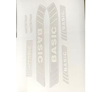 kit completo ADESIVI GARELLI BASIC trasparente e BIANCO aufkleber sticker logo_