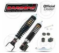 KIT COMPLETO AMMORTIZZATORE ANTERIORE POSTERIORE REGOLABILI NERO VESPA PX 200