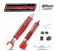 KIT COMPLETO AMMORTIZZATORE ANTERIORE POSTERIORE REGOLABILI ROSSO VESPA PX 125