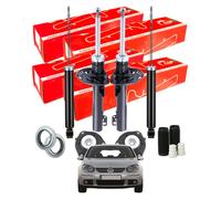Kit Completo Ammortizzatori Speed Golf 5 2003 + Supporti Tamponi Parapolvere
