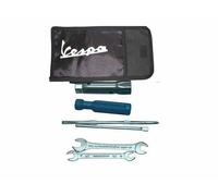 KIT COMPLETO ATTREZZI VESPA LML IN TESSUTO NERO LOGO VESPA