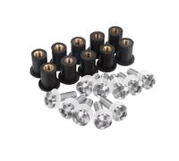 Kit Completo Bulloni Compatibile Con Per K1200S Per K1300 K1300GT K1300R 5MM Parabrezza Per Bullone Parabrezza Vite Di Montaggio Rondella Dado(Silver)