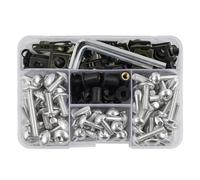 Kit Completo Bulloni Compatibile Con Yamaha Per Xmax Per Nmax Per Tmax CG250 Jog 50 70 190 Pz Moto Carenatura Completa Bulloni A Vite(Silver)