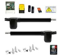 KIT COMPLETO CANCELLO BATTENTE 2 ANTE APRICANCELLO GENIUS APRIMATIC MOTORE 220V