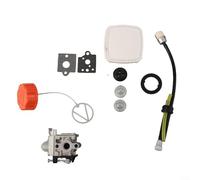 Kit completo carburatore per soffiatore a foglia PB 2520 con tubo del carburante lampadine filtro aria guarnizioni tappo serbatoio carburante e guarnizione O-ring parte di ricambio compatibile
