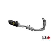 KIT COMPLETO CATALITICO OMOLOGATO CON TERMINALE VELOCE IN ALLUMINIO DARK"" TR...