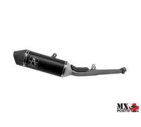 KIT COMPLETO CATALITICO OMOLOGATO CON TERMINALE VELOCE IN ALLUMINIO DARK"" TR...