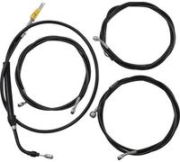 Kit Completo Cavi Manubrio E Freno LA Choppers - Vinile Nero Moto