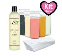 Kit Completo Ceretta Rullo 6 Ricariche Refill + 100 Strisce + Post Depilazione