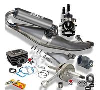 KIT COMPLETO CILINDRO ALBERO MARMITTA PIAGGIO 70cc ø47 2T ARIA AC VESPA LX ET2 ZIP NRG TYPHOON STALKER MC3