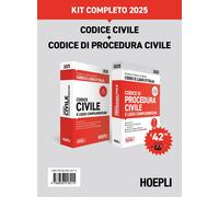 CODICE CIVILE E CODICE DI PROCEDURA CIVILE 2025. KIT COMPLETO - FRANCHI LUIGI,