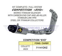 Kit completo COMPETITION con dBKiller con fondello carby BMW S 1000 RR 2017 2018