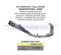 Kit completo COMPETITION "EVO" Full Titanium Yamaha YZF R6 2017 2018 2019 2020