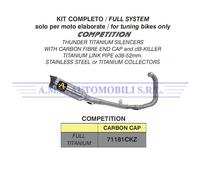 Kit completo COMPETITION Full Titanium Yamaha YZF R3 Anni 2019 2020